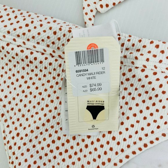 Billabong BNWT Candy Bandeau Bikini Sep Top Bottom Women's Size 12 - Picture 4 of 6